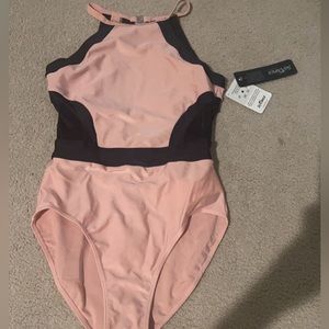 So Danca leotard, pink & black